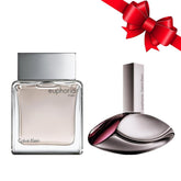 Calvin Klein Euphoria Men EDT Erkek Parfüm 100ML + Calvin Klein Euphoria EDP Kadın Parfüm 100ML Sevgililer Günü Özel 2li Hediye Seti