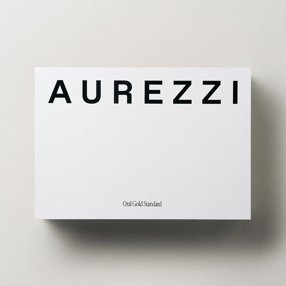 Aurezzi Gift Box Ağız Bakım Suyu 200ML Menthol Gold Diş Macunu 75ML Gold Black Medium Diş Fırçası Gold Tutacak Set