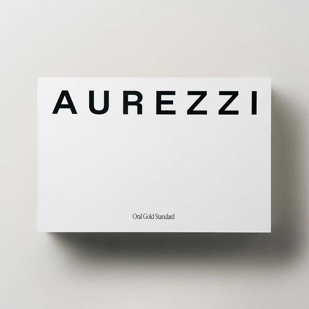 Aurezzi Gift Box Ağız Bakım Suyu 200ML Mentol Diş Macunu 72ML Gold White Soft Diş Fırçası Gold Tutacak Set
