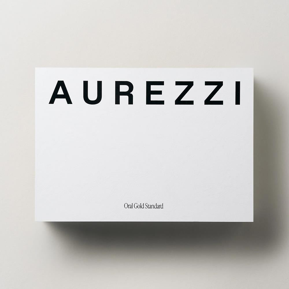 Aurezzi Gift Box Silver Ağız Bakım Suyu 200ML Peppermint Menthol White Diş Macunu 75ML Rose Gold Soft Diş Fırçası Rose Gold Tutacak Set