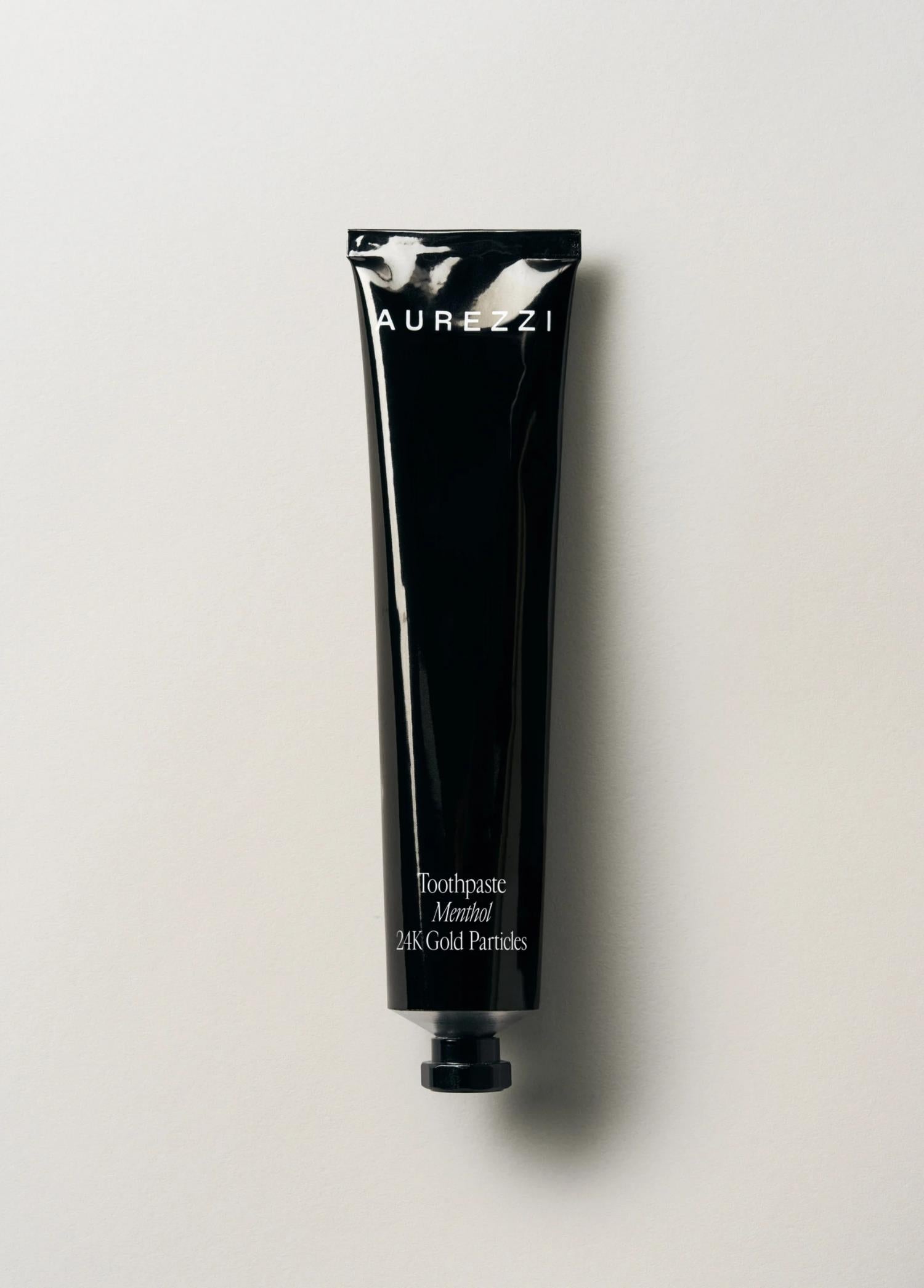 Aurezzi Mentol Aromalı 24 Ayar Altın Parçacıkları Black Gold Diş Macunu 75 ml
