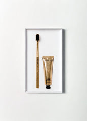 Aurezzi Travel Mini Gold Menthol Gold Diş Macunu 25ML Gold White Soft Diş Fırças İkili Travel Set