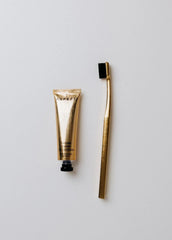 Aurezzi Travel Mini Gold Menthol Gold Diş Macunu 25ML Gold White Soft Diş Fırças İkili Travel Set