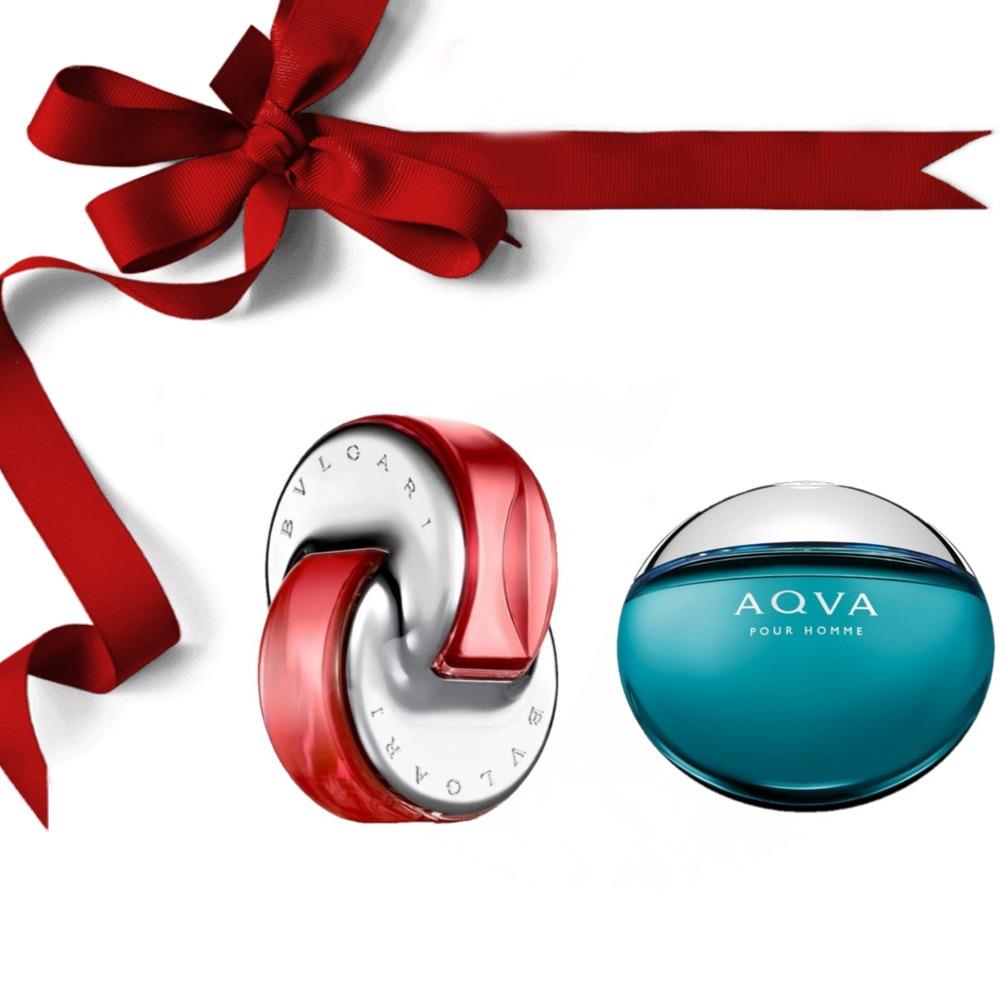 Bvlgari Aqva Erkek Parfüm 50ML ve Omnia Coral Kadın Parfüm 65ML Sevgililer Gününe Özel 2li Set
