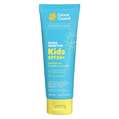Cancer Council SPF50+ Ultra Sensitive Kids Sunscreen Çocuklar için Güneş Kremi 150ML