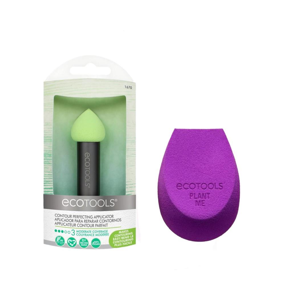 Ecotools Bioblender Makyaj Süngeri ve Ecotools EC-1670 Kontür Aplikatör 2li Set