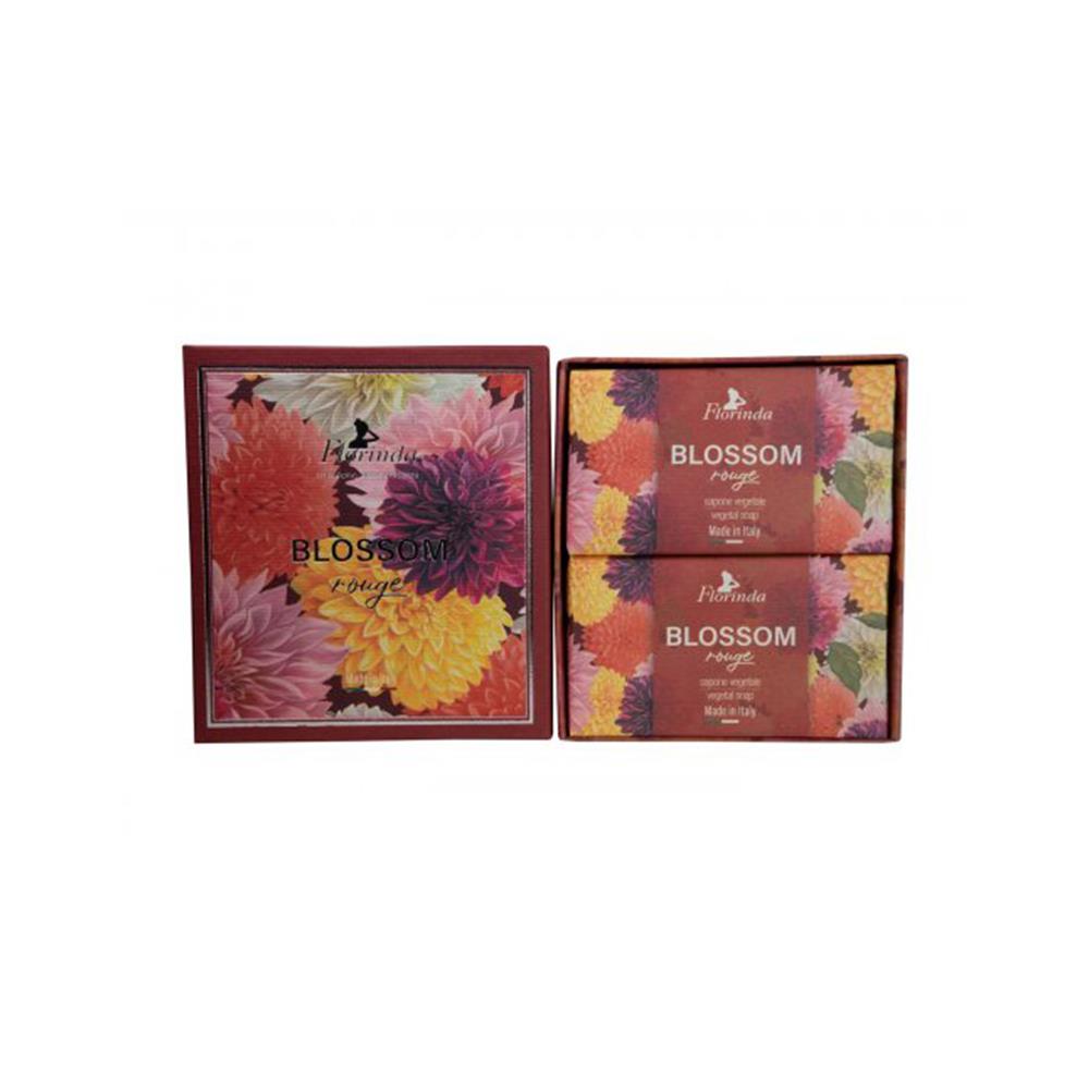 Florinda Blossom Rouge Kırmızı Çiçekler Katı Sabun 200Gr 2li Set