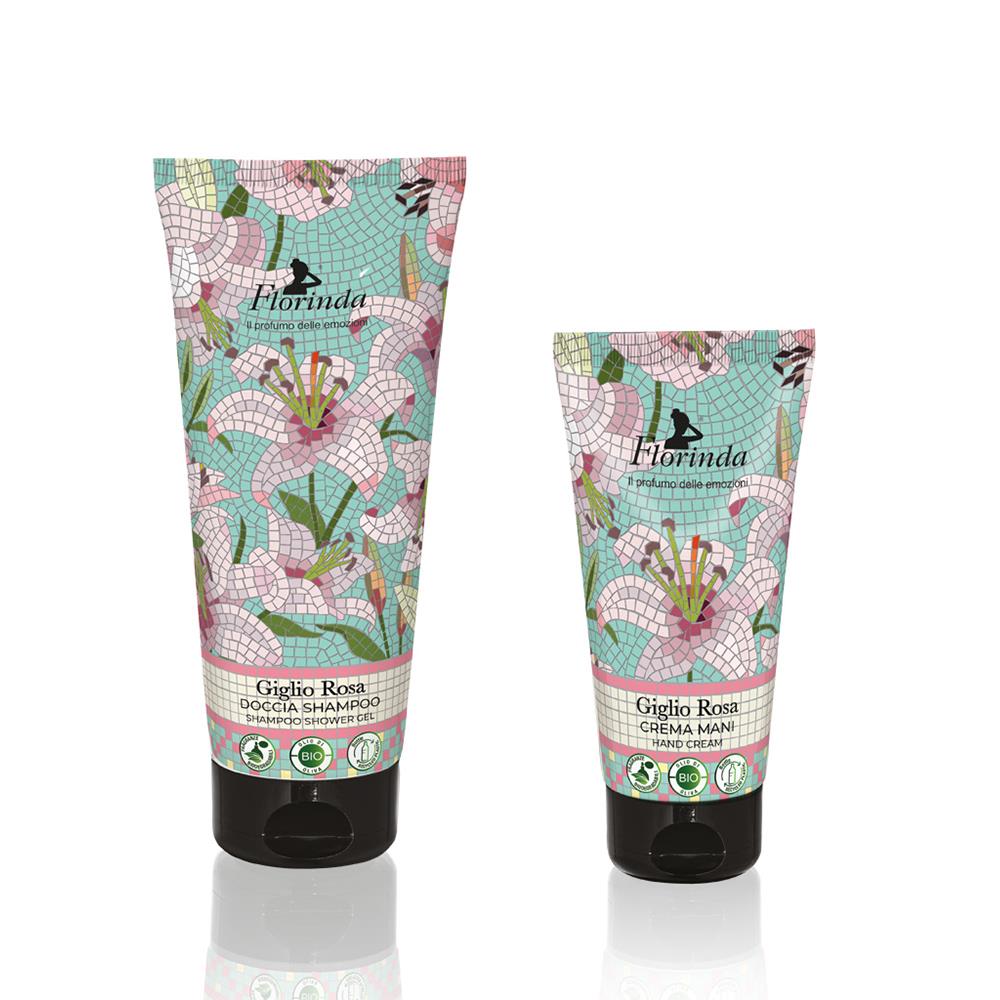 Florinda Giglo Rosa Şampuan Duş Jeli 200ML ve Giglo Rosa El Kremi 75ML Set