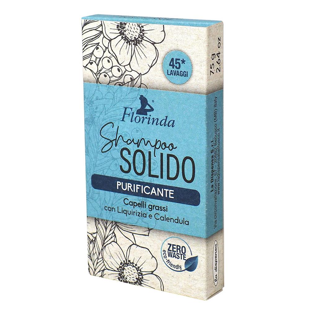 Florinda Purificante Yağlı Saçlar için Arındırıcı Katı Şampuan 75Gr