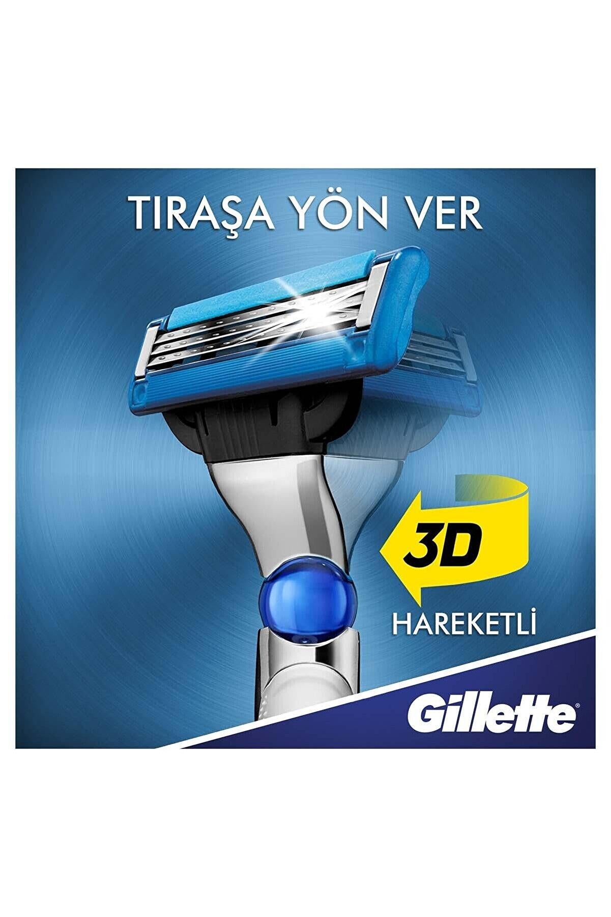Gillette Mach3 Turbo Tıraş Makinesi + 5 Yedek Bıçak Hediyeli Tıraş Bıçağı Milli Takım