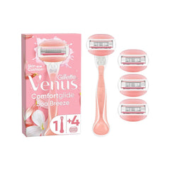 Gillette Venus Comfortglide Spa Breeze Kadın Tıraş Makinesi + 4 Yedek Tıraş Bıçağı