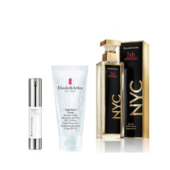 Elizabeth Arden 5th Avenue Nyc EDP Kadın Parfüm 125ML+ Canlandırıcı Baz 15ML+Yüz Nemlendirici Krem SPF15 50ML 3lü Set