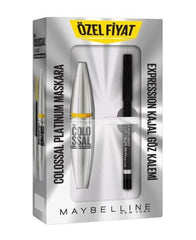 Maybelline Colossal Platinum Maskara + Expression Kajal Göz Kalemi Set