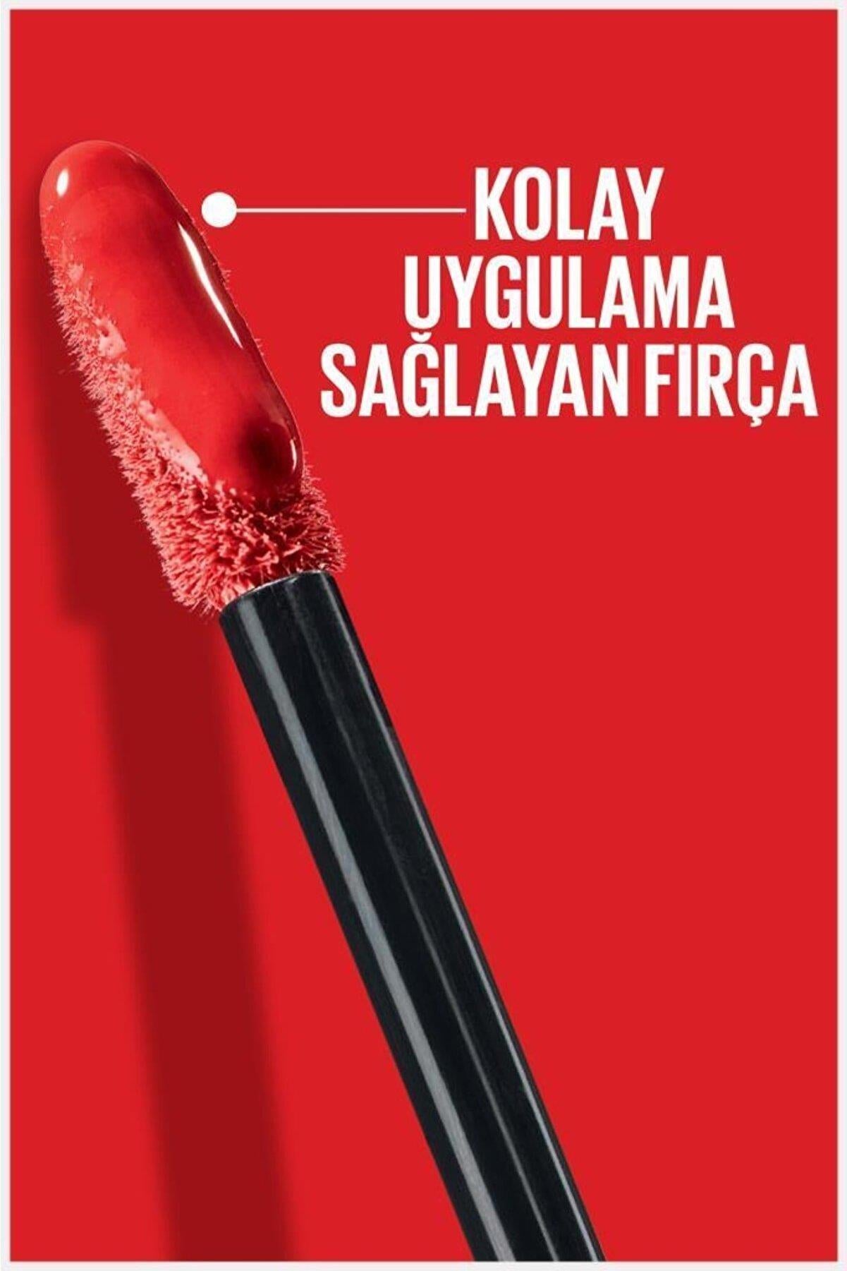 Maybelline New York Super Stay Vinyl Ink Uzun Süre Kalıcı Likit Parlak Ruj 10