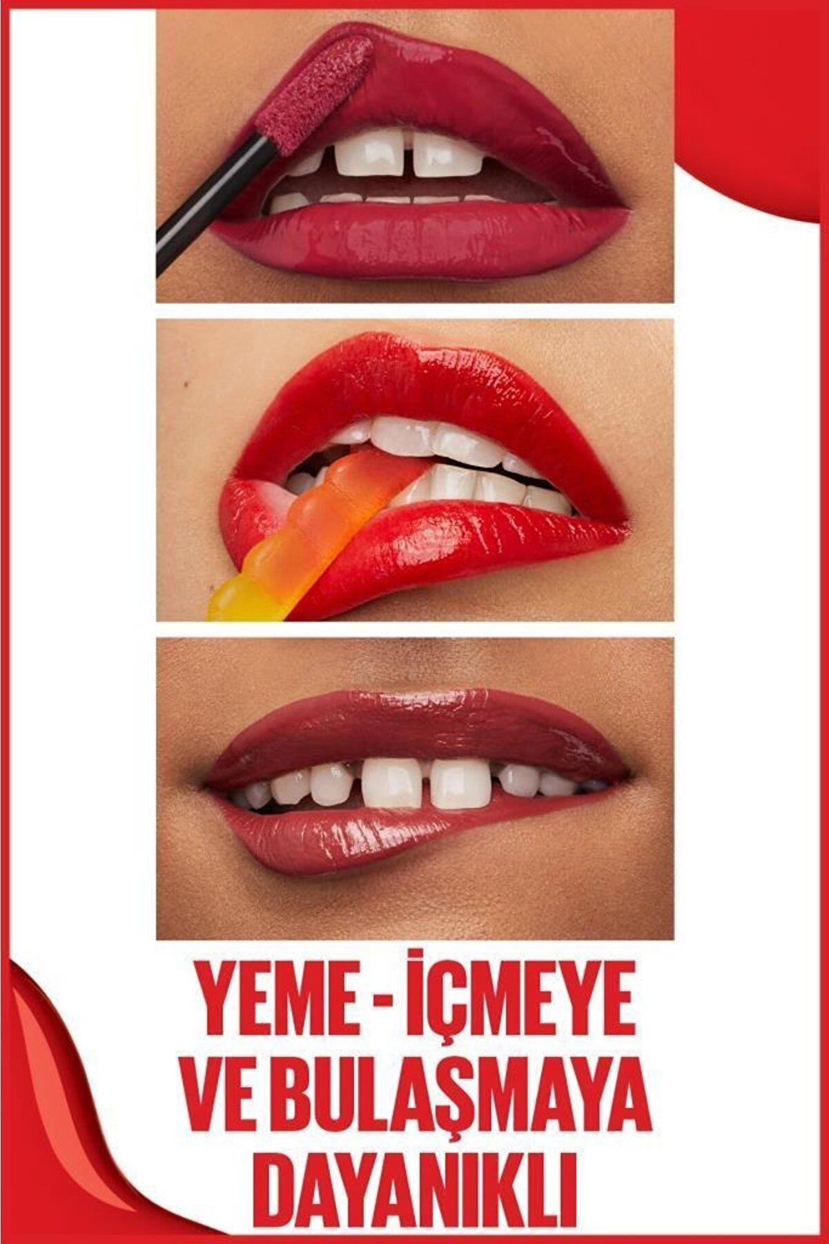 Maybelline New York Super Stay Vinyl Ink Uzun Süre Kalıcı Likit Parlak Ruj 30