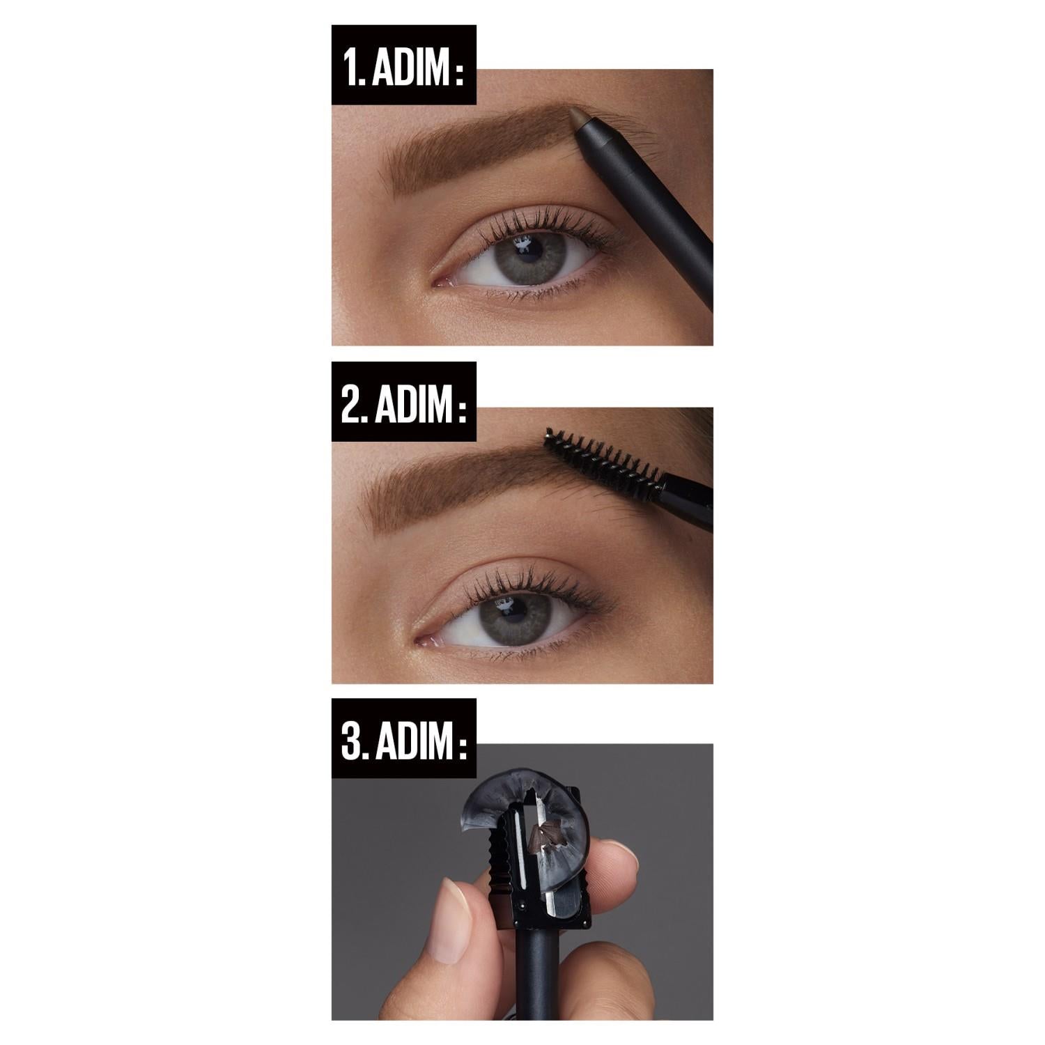 Maybelline New York Tattoo Brow 36H Kaş Kalemi 05 Medium Brown