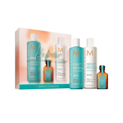 Moroccanoil Repair Spring Kit Moisture Repair Şampuan 250ML Saç Kremi 250 ML ve Saç Bakım Yağı 25ML 3lü Set