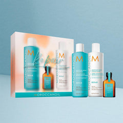 Moroccanoil Repair Spring Kit Moisture Repair Şampuan 250ML Saç Kremi 250 ML ve Saç Bakım Yağı 25ML 3lü Set