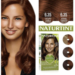 Naturtint 6.35 Yoğun Tarçınlı Kestane Doğal Saç Boyası 170ML