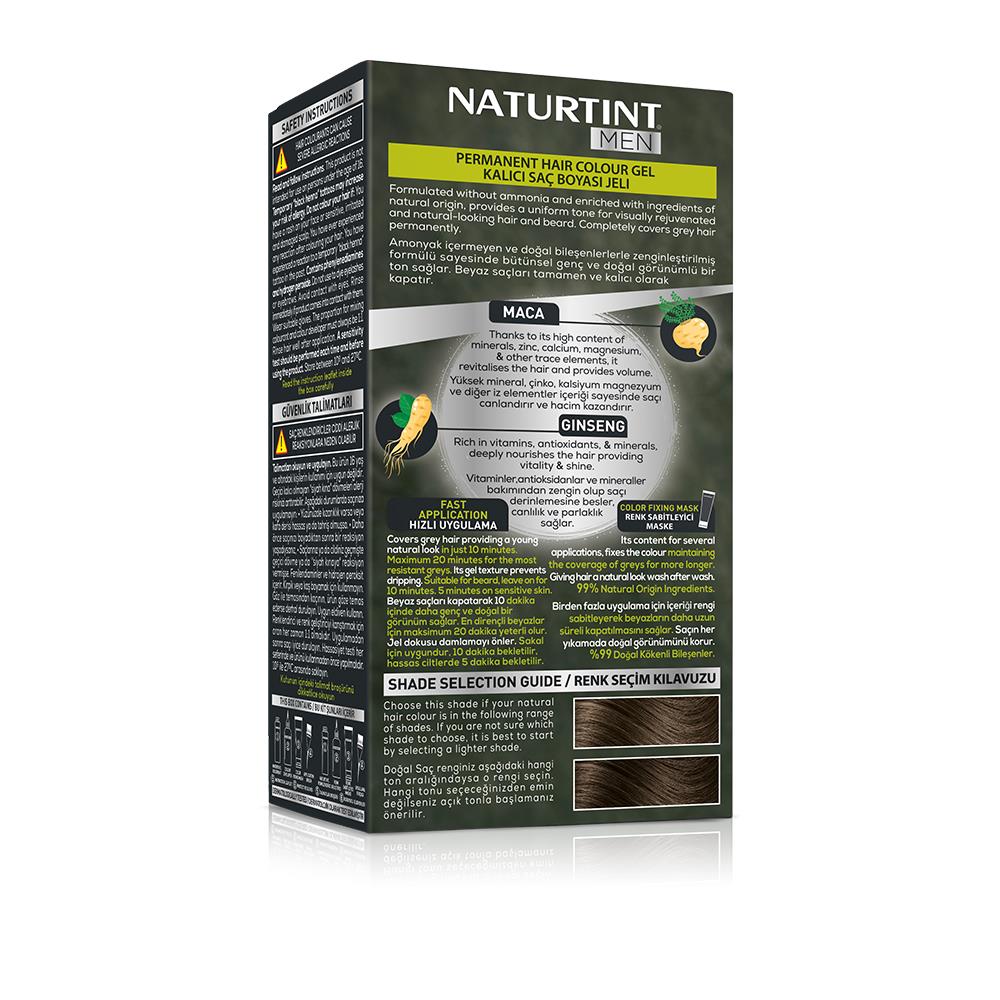 Naturtint Men 6N Koyu Sarı Erkekler için Doğal Saç Boyası 170ML