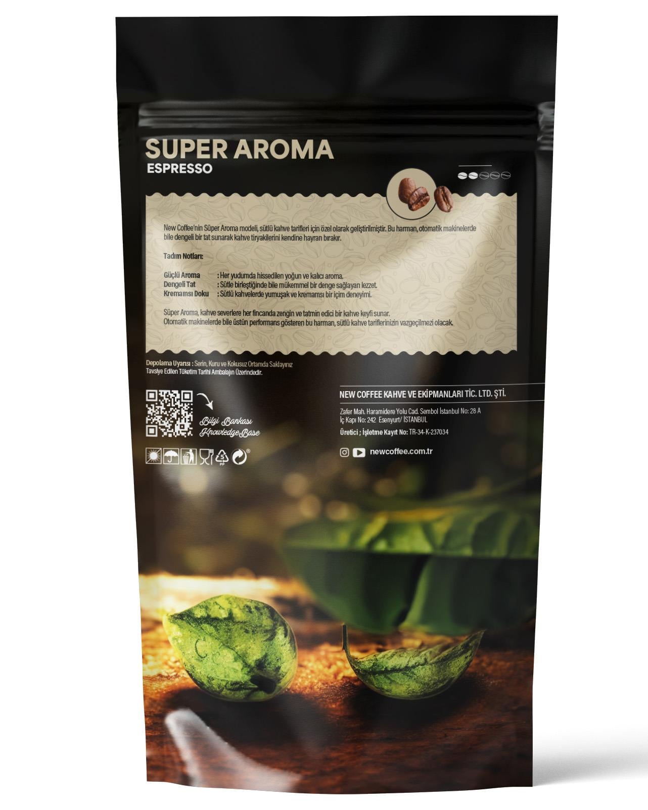 New Coffee SA500GR Super Aroma 500gr Espresso Çekirdek Kahve