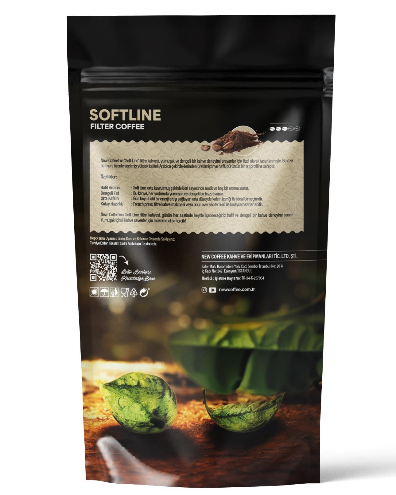 New Coffee SL500GR Soft Line 500gr Öğütülmüş Filtre  Kahve