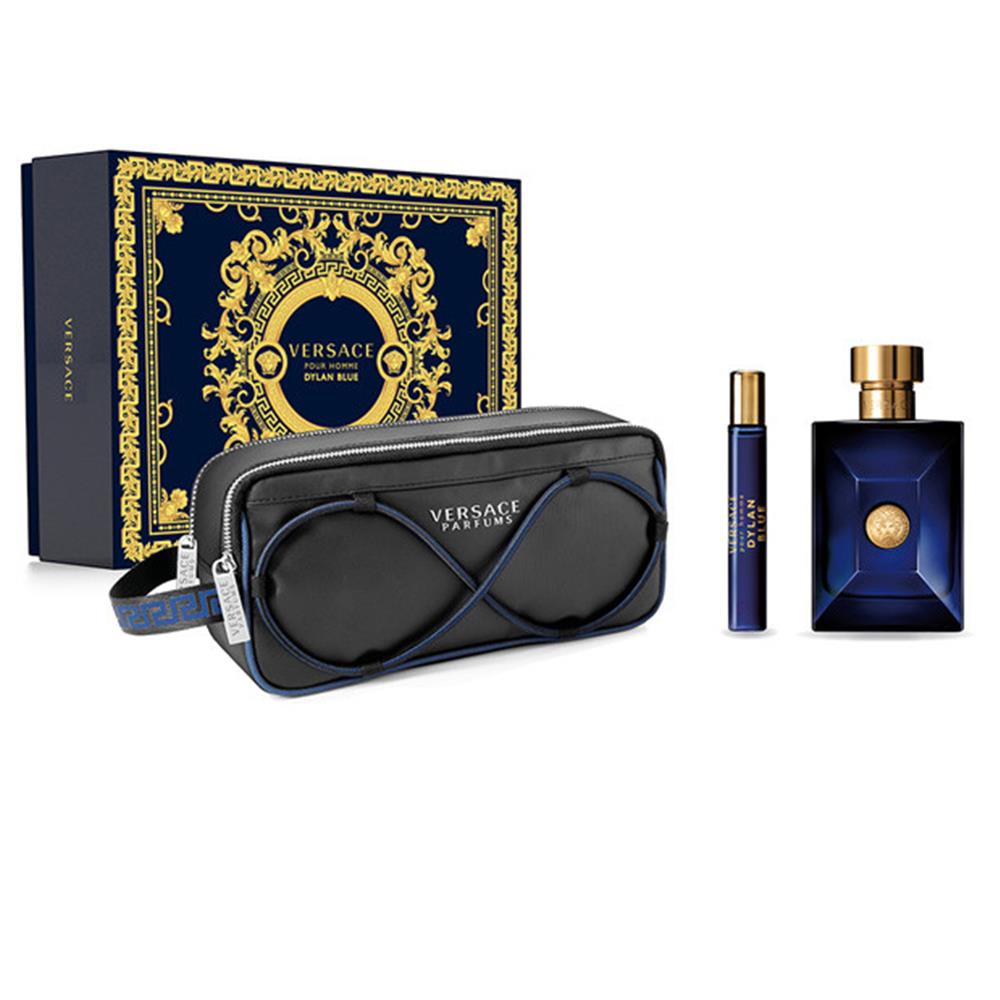 Versace Dylan Blue Erkek Parfüm EDT 100ML  EDT 10ML Çanta Hediye Seti